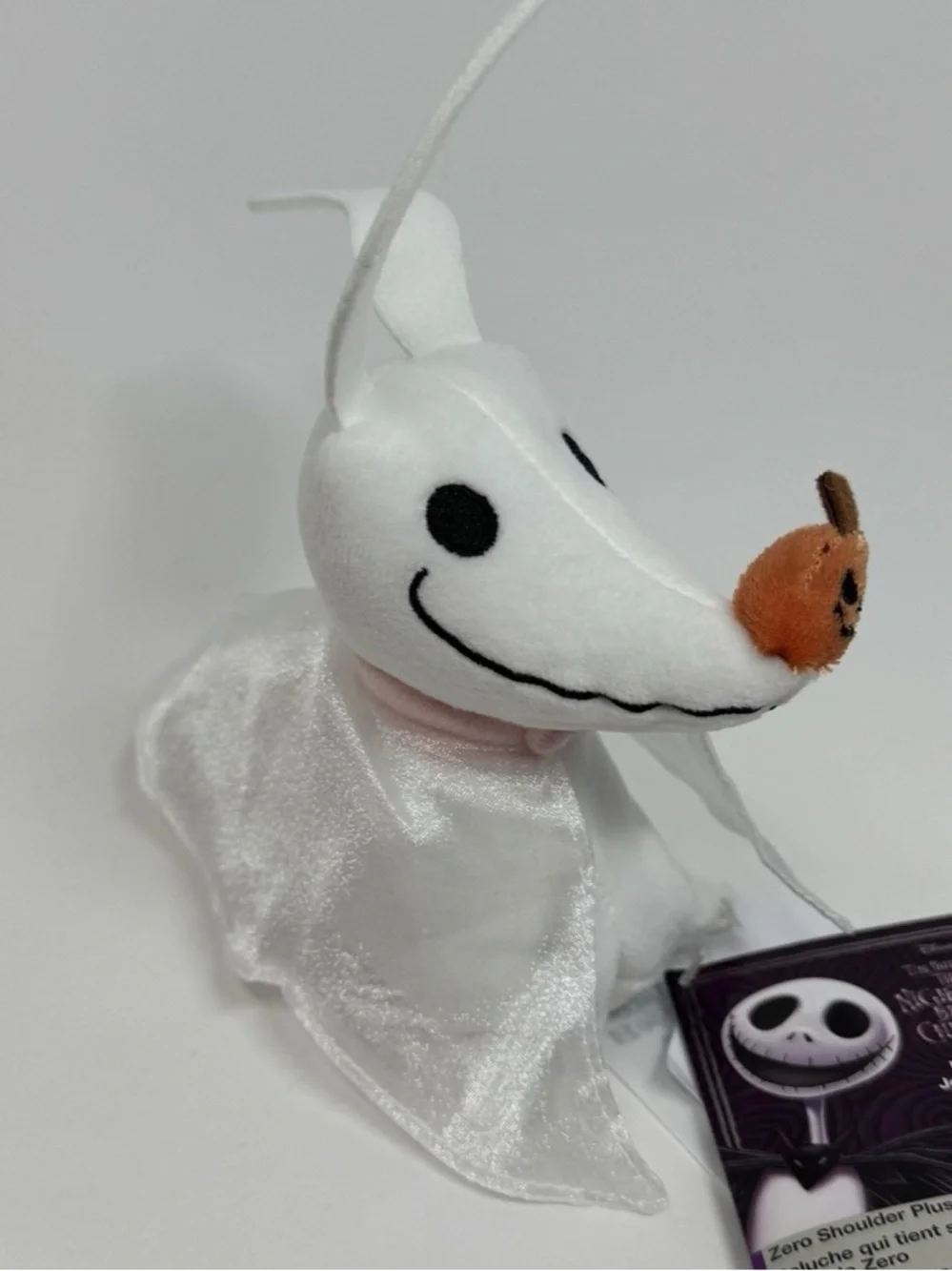 Disney Zero Plush Shoulder Pal NEW Light Up Halloween Parks Dog Ghost